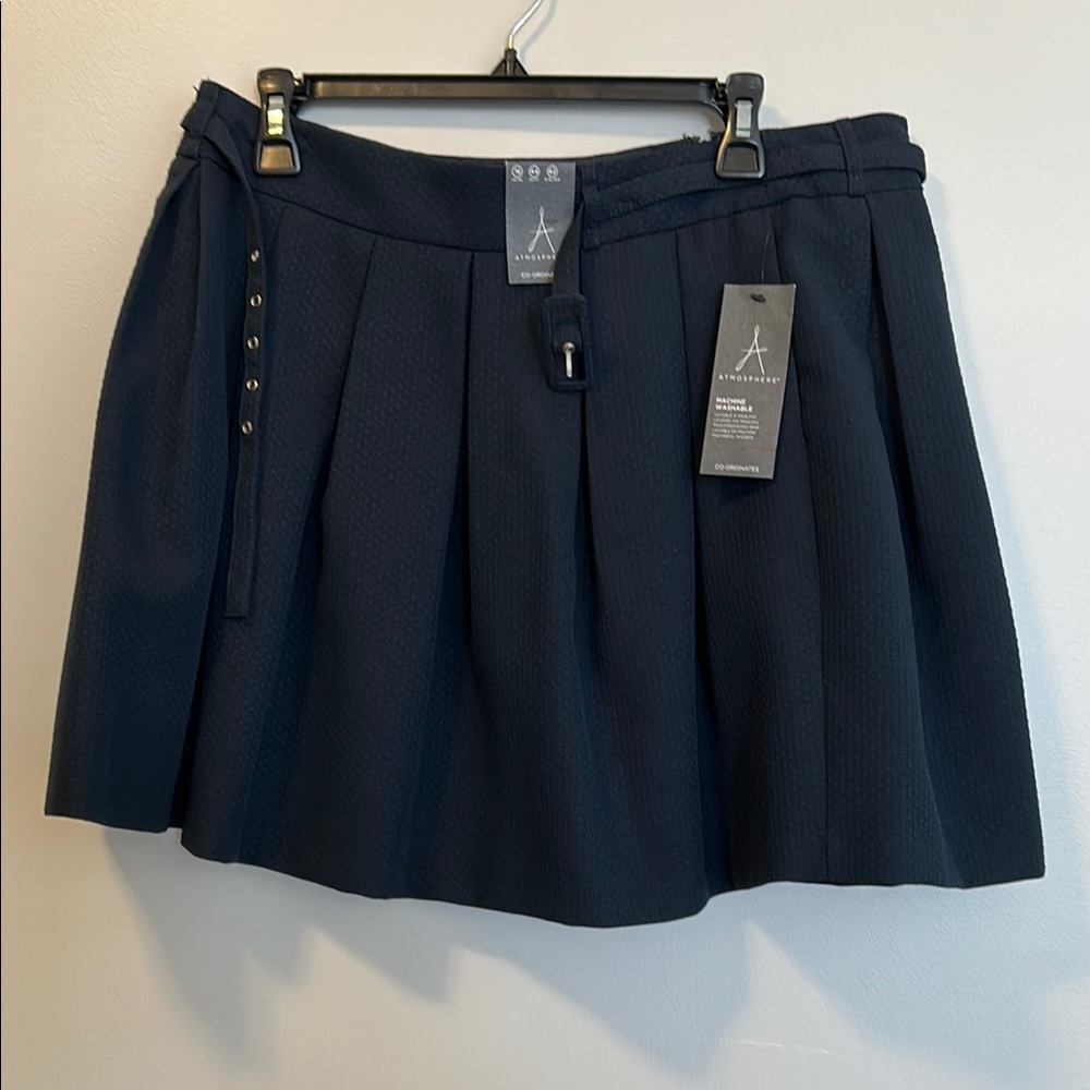 Atmosphere Elegant Navy Skirt with belt